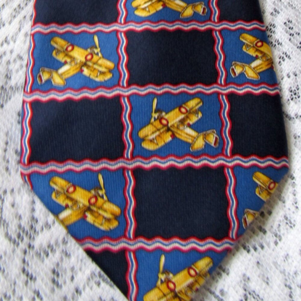 Christian Dior Monsieur Men's Tie Navy/Blue, length 58" ,Silk, Hand Made, Italy